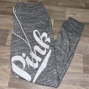 Gray sweatpants from pink